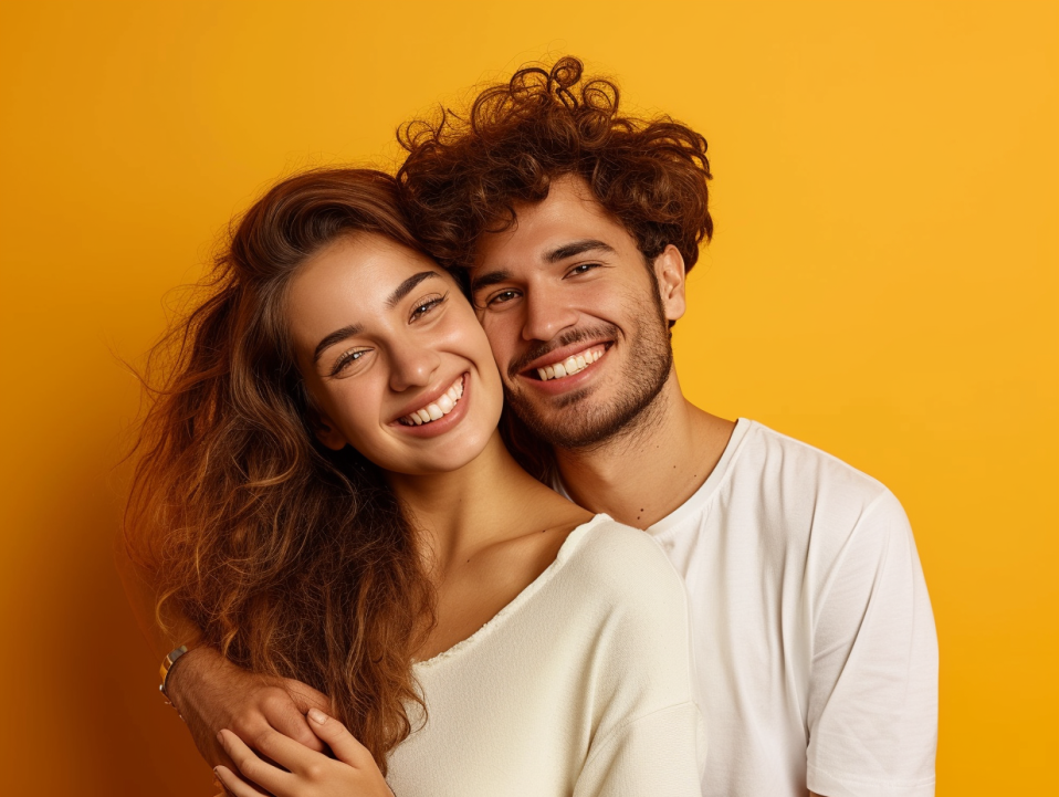Image of a man and woman who are happy because they met with a marriage counselor in San Diego, CA. Showing what you can expect when starting couples therapy and marriage counseling.