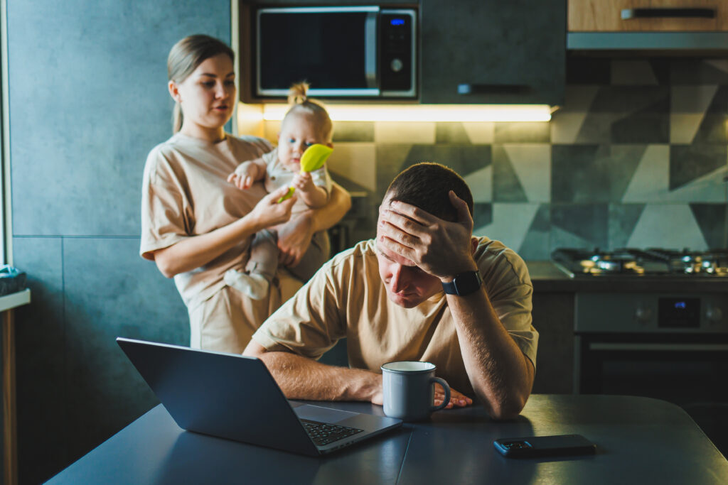 New parents feeling overwhelmed at home—relationship stress after a baby and steps for how to reconnect with your partner using Gottman Couples Therapy tools.